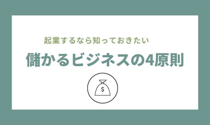 儲かるビジネスの4原則